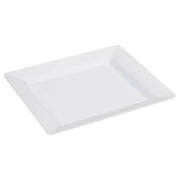 Plastik Kare Beyaz Tabak 22 cm