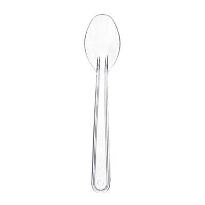 Plastik Lüks Dondurma Kaşığı Şeffaf 11,5 cm 2,6 gr