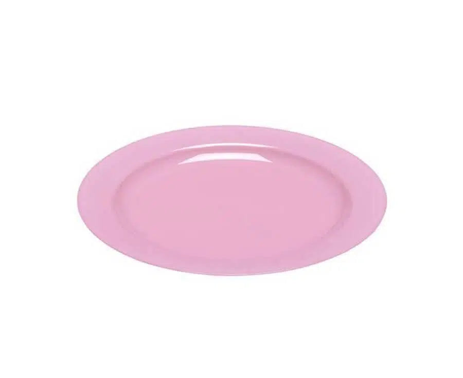 Plastik Pembe Tabak 23 cm - 10 Adet