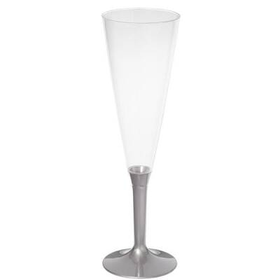 Plastik Şampanya Kadehi Gri