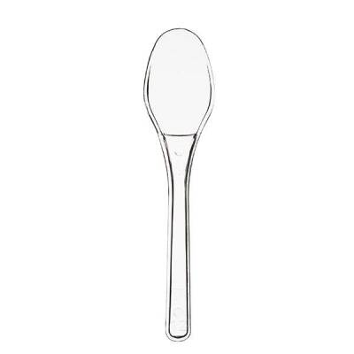 Plastik Şeffaf Kokteyl Kaşığı 10cm
