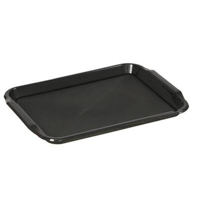 Plastik Servis Tepsisi Siyah 36x26cm 30 Adet