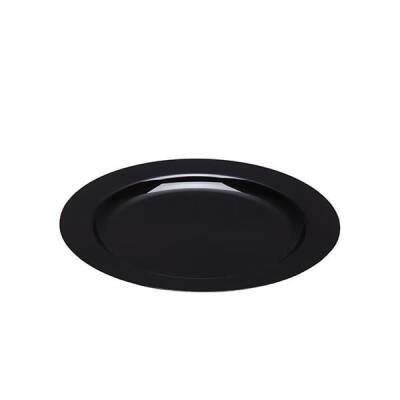 Plastik Siyah Tabak 19 cm 10'lu