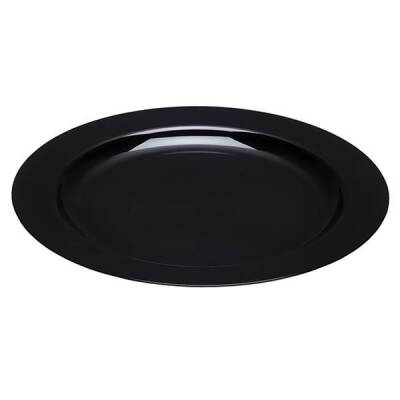 Plastik Siyah Tabak 26 cm 10'lu