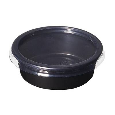 Plastik Sos Kabı 50cc Siyah Sıcağa Dayanıklı