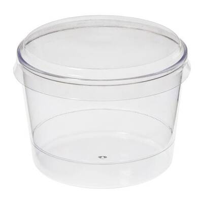 Plastik Tatlı Kabı Kapağı 180 cc