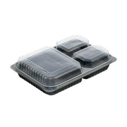 3 Bölmeli Kapaklı Büyük Gıda Kabı (Sıcaklığa Dayanıklı)