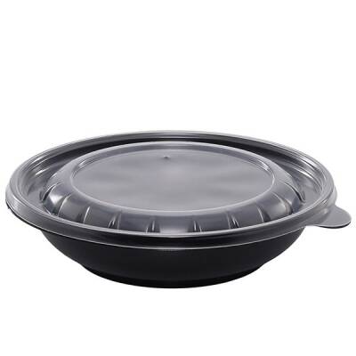 Policap 500 gr Siyah Yemek Kabı (Sıcağa Dayanıklı)