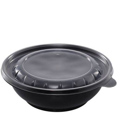 Policap 750 gr Siyah Yemek Kabı (Sıcağa Dayanıklı)