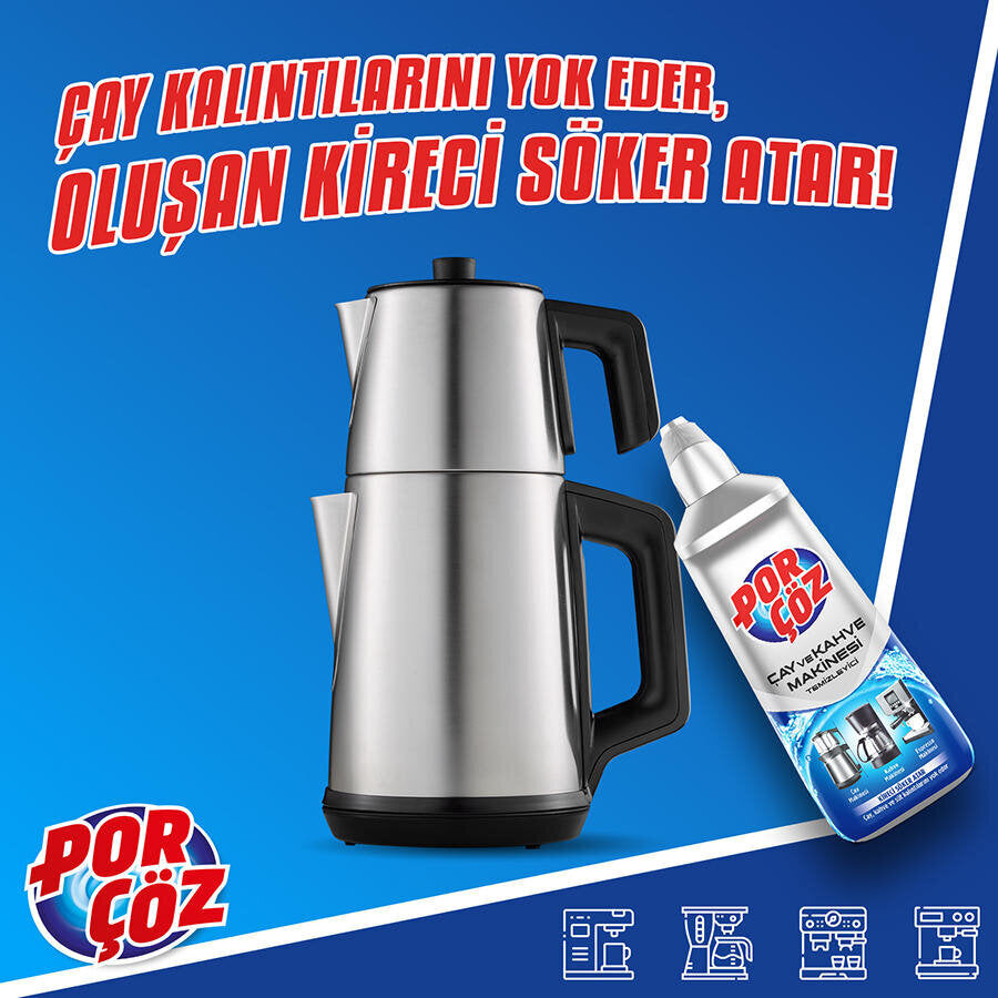 Porçöz Çay ve Kahve Makinesi Temizleyici 400 ML