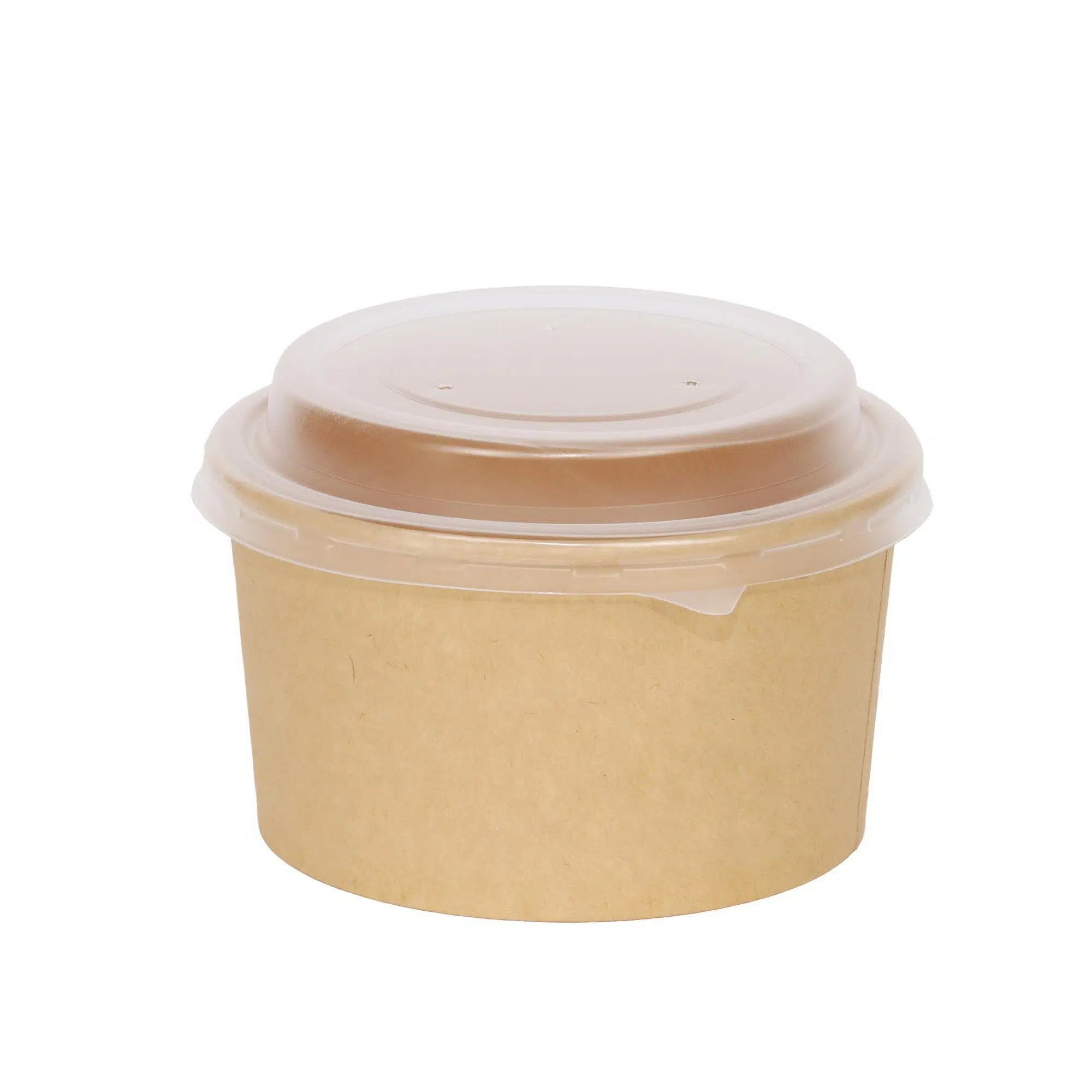 PP Kapak Kraft Gıda Kabı Seti 1000 cc - 50 Adet