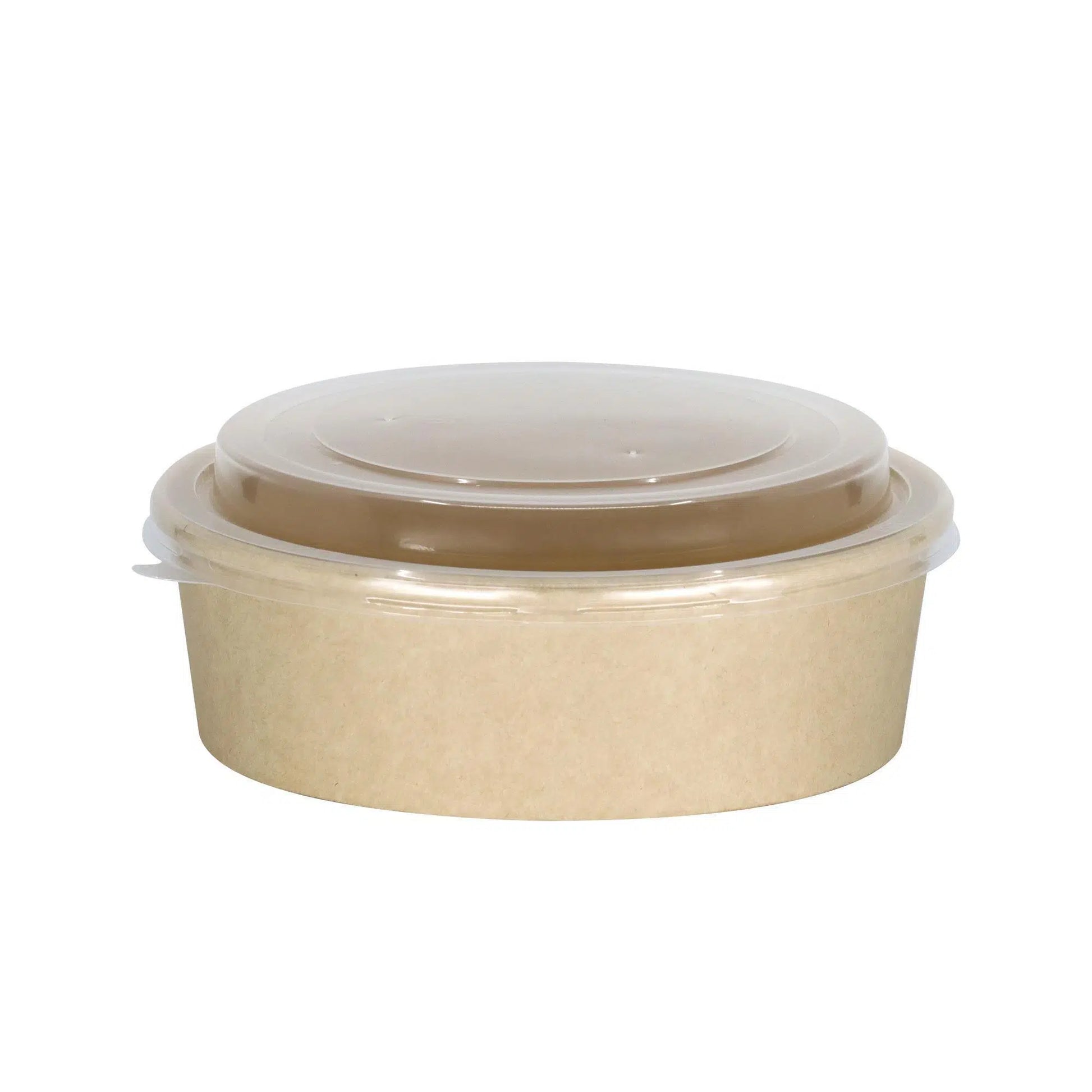 PP Kapak Kraft Gıda Kasesi Seti 1100 cc - 50 Adet