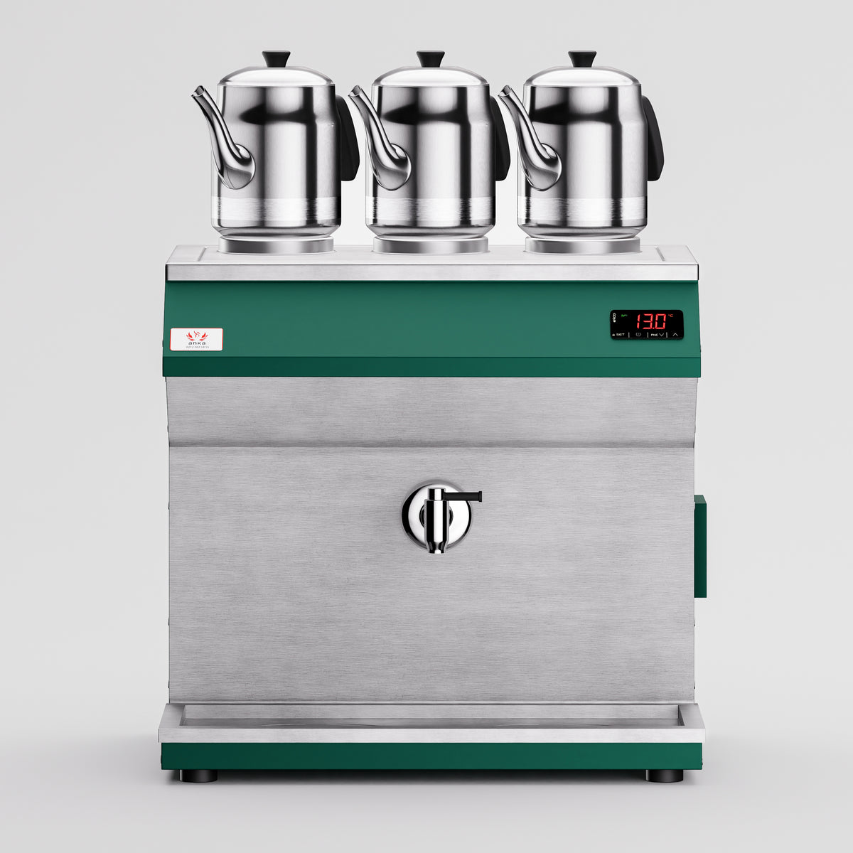Pro Chef Çay Makinesi 25 LT 3 Demlik yeşil