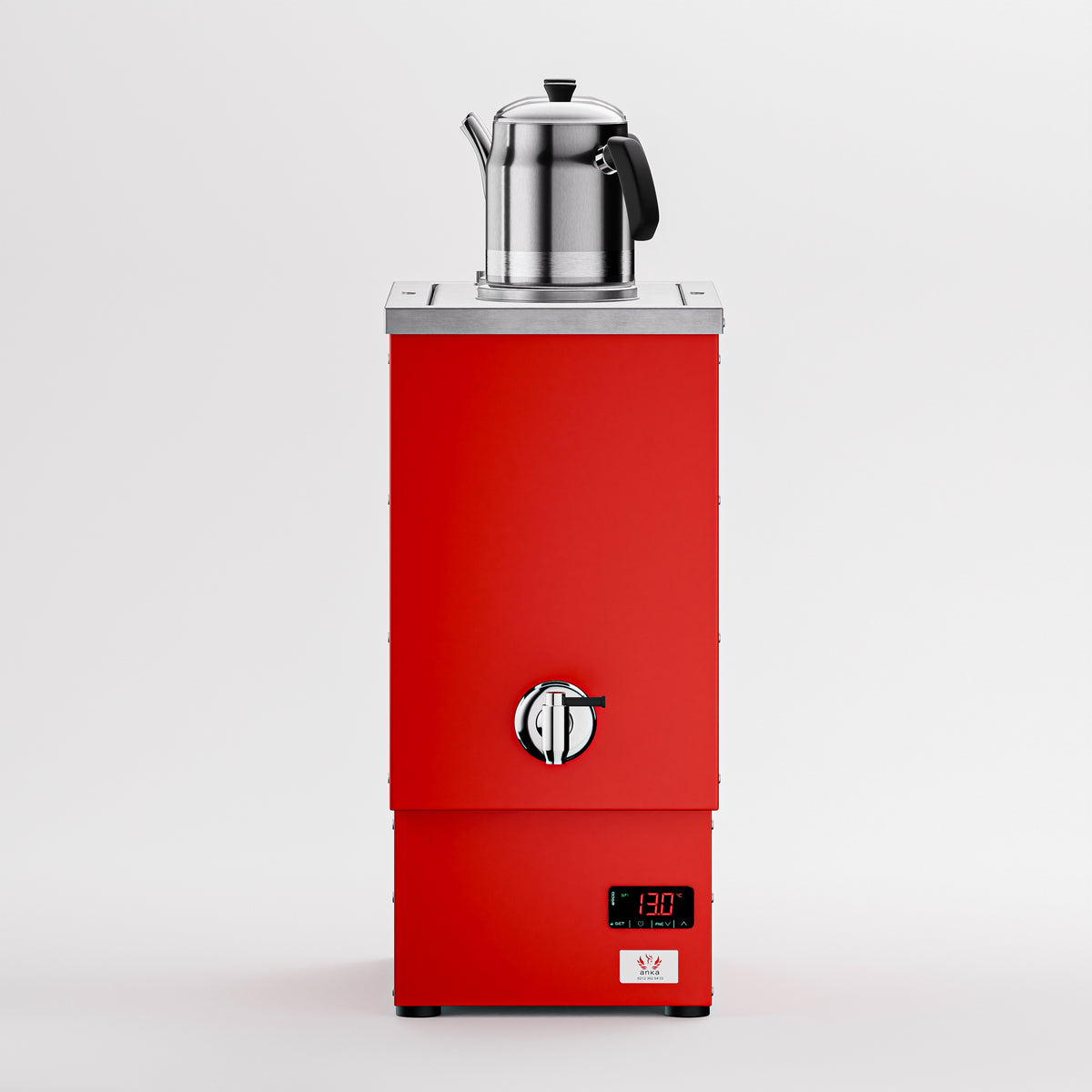 Pro Cook Çay Makinesi 12 LT 2 Demlik kırmızı ön görünüm