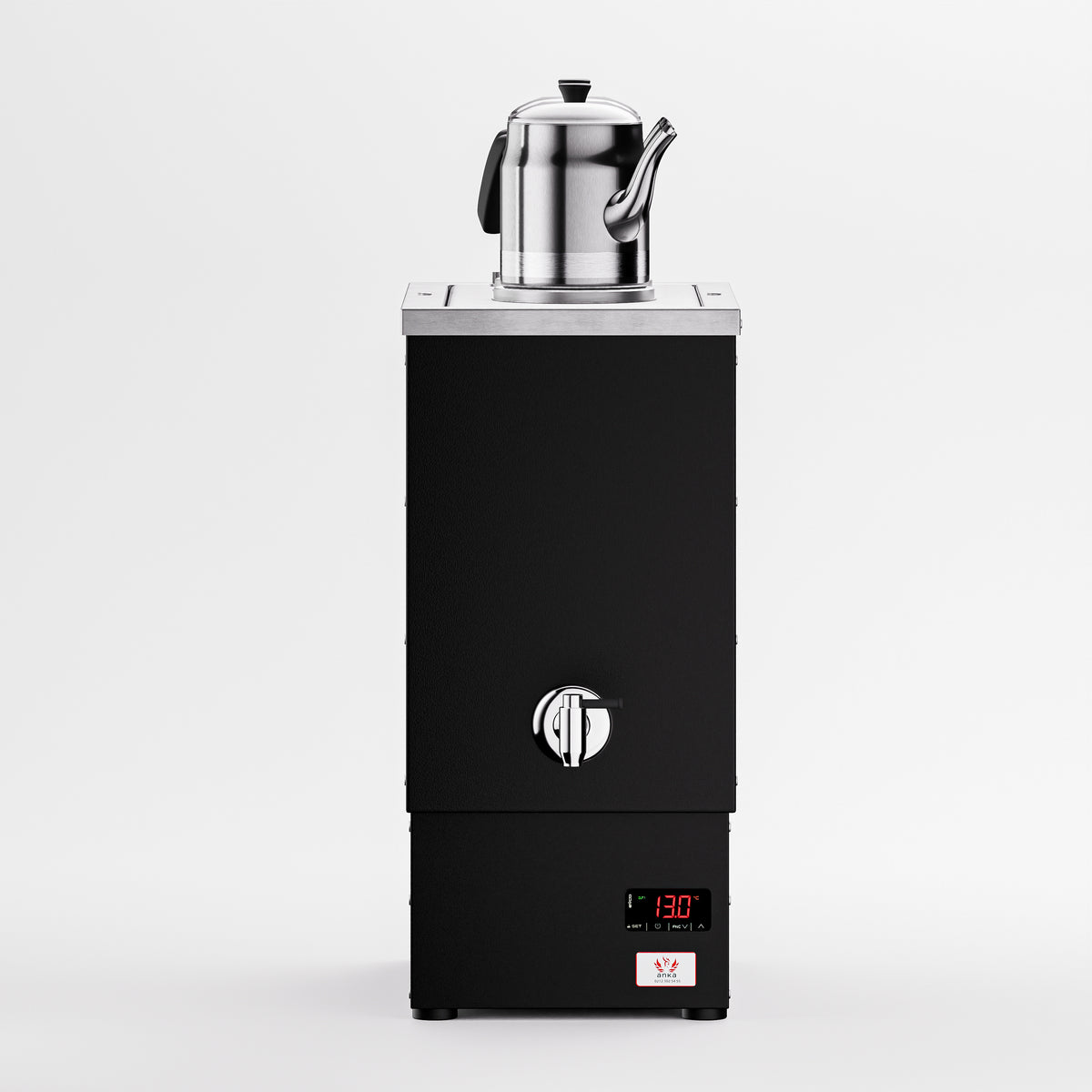 Pro Cook Çay Makinesi 12 LT 2 Demlik siyah ön görünüm