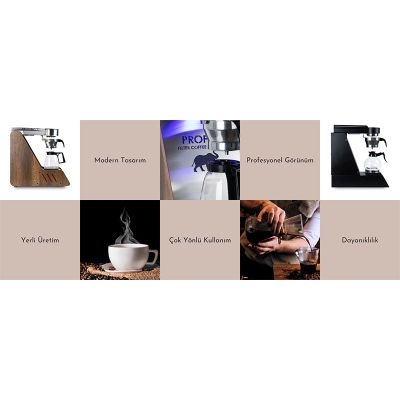 Proffil Otomatik Chemex V60 Filtre Kahve Demleme Makinesi