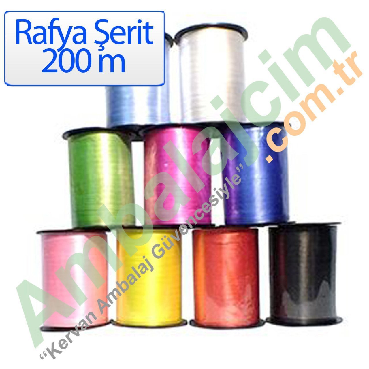 Rafya 8mm 200 m Pastel Renkler PEMBE