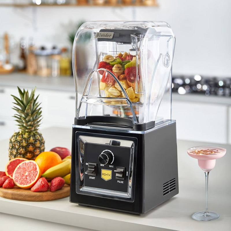 Remta BB02 Bar Blender Pro, 2 L, 1500 W, Siyah