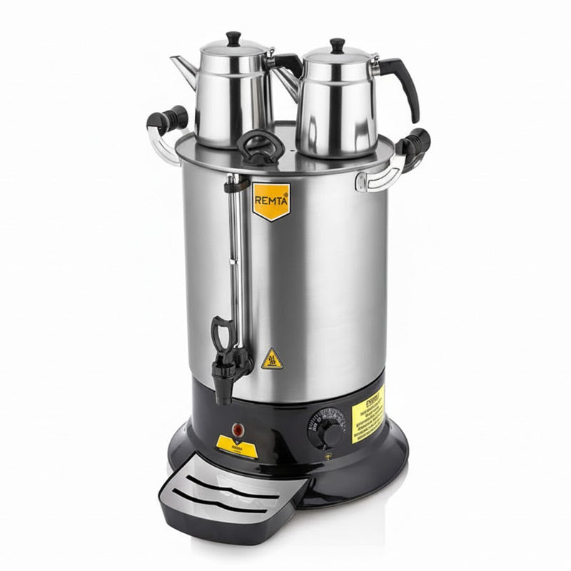 Remta PT14 Platin Model Çift Demlikli Çay Makinesi, 17 L