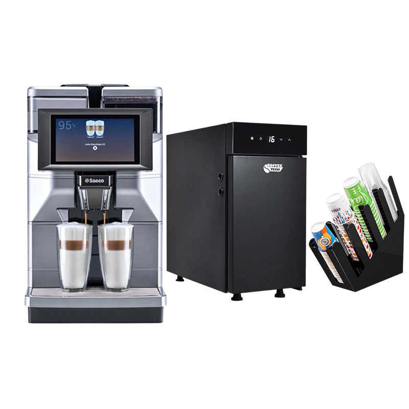 Saeco Magic M2 Plus Kahve Makinesi + BC9CN Süt Soğutucu + Bardaklık Standı