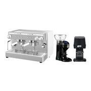 Saeco Perfetta Tam Otomatik Tall Cup Espresso Kahve Makinesi, 2 Gruplu, Beyaz + Cunill Tranquilo Tron Kahve Değirmeni + Coffeetech IT-58 Otomatik Tamper