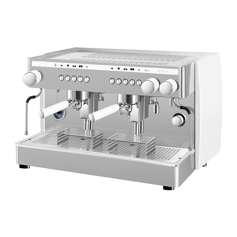 Saeco Perfetta Tam Otomatik Tall Cup Espresso Kahve Makinesi, 2 Gruplu, Beyaz + Cunill Tranquilo Tron Kahve Değirmeni + Coffeetech IT-58 Otomatik Tamper
