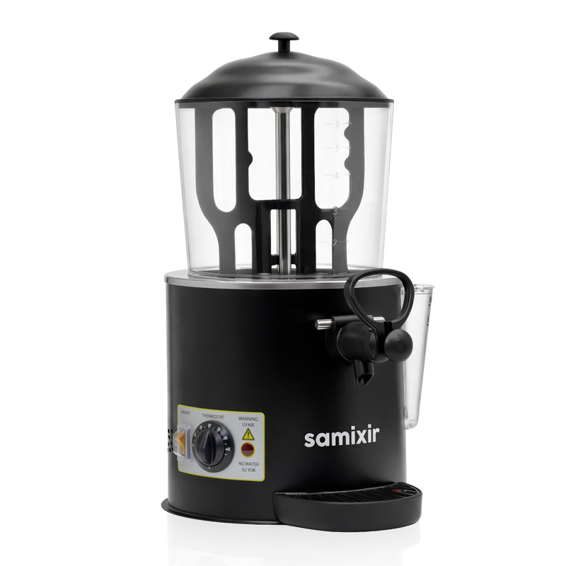 Samixir SC.06 Sıcak Çikolata ve Sahlep Makinesi, 6 L, Siyah