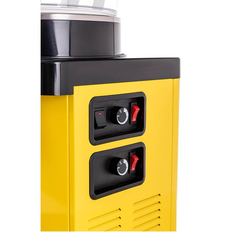 Samixir SS20 Twin Panaromik Fıskiyeli Soğuk İçecek Dispenseri, 10 L+10 L, Sarı