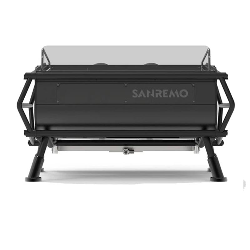 Sanremo Racer Naked Multiboiler Tam Otomatik Espresso Kahve Makinesi, 2 Gruplu, Siyah-Gümüş
