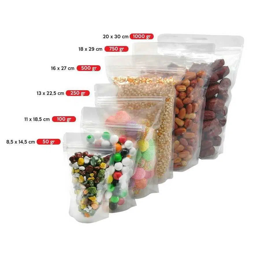 Şeffaf Doypack 20x30 cm - 100 Adet