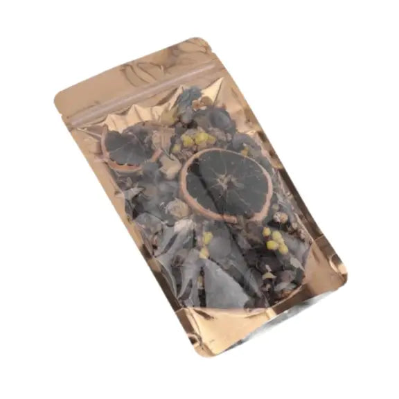 Şeffaf Gold Metalize Kilitli Doypack, 11 x 18,5 + 7 CM