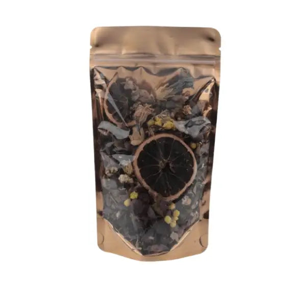 Şeffaf Gold Metalize Kilitli Doypack, 11 x 18,5 + 7 CM