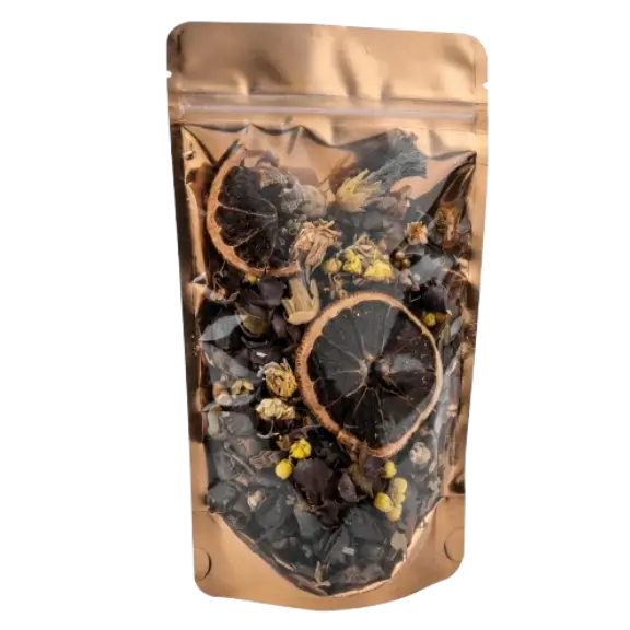 Şeffaf Gold Metalize Kilitli Doypack, 11 x 18,5 + 7 CM