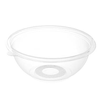Şeffaf Yuvarlak Salata Kasesi 1000cc PET (Kapak Hariç)
