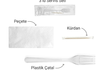 Plastik Yemek Servis Seti