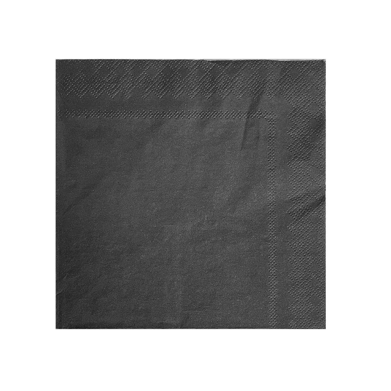 Servis Peçete Siyah 33x33 cm - 20 Adet