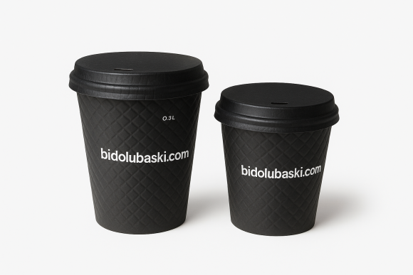 Waffle Kabartmalı Karton Bardak - Double Wall