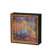 Sonbahar Orman Tablo Çikolata Kutusu Takımı 25 Bölmeli 25x25 cm