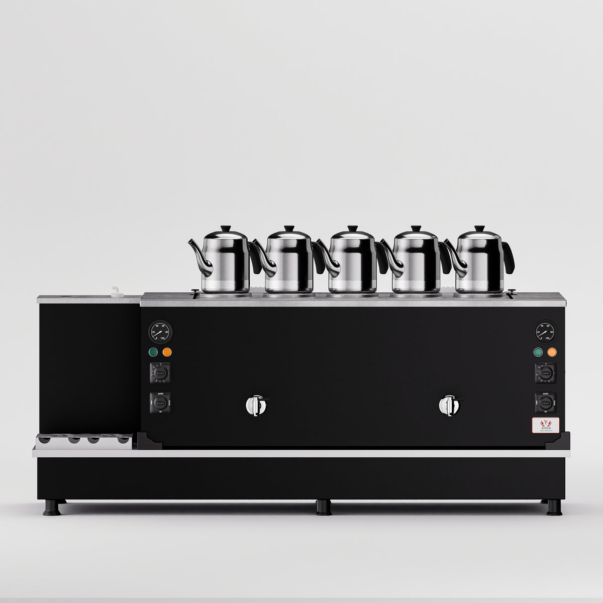 Statik Turbo Hibrit Çay Makinesi 50 LT 5 Demlik
