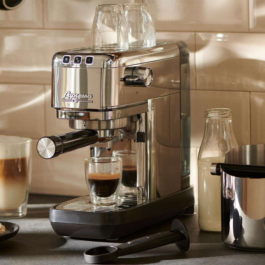 Tchibo Lapressa Manuel Espresso Makinesi Paslanmaz Çelik