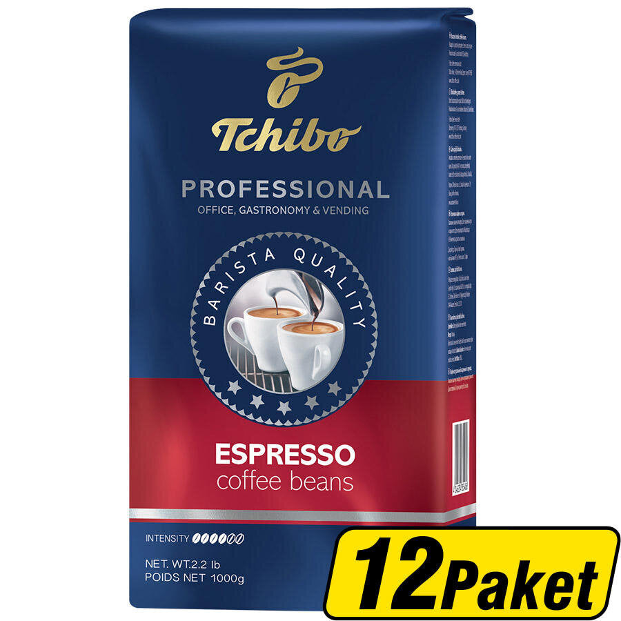 Tchibo Professional Espresso Çekirdek Kahve 1000 g x 12 Adet - Koliyle Al Kazan