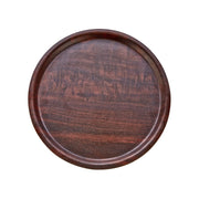 Tepsi Fastfood Plastik Çap 43 Cm Ahşap Desenli Kaymaz