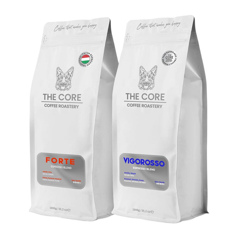 The Core Forte + Vigoroso Özel Harman Espresso Çekirdek Kahve, 2000 gr
