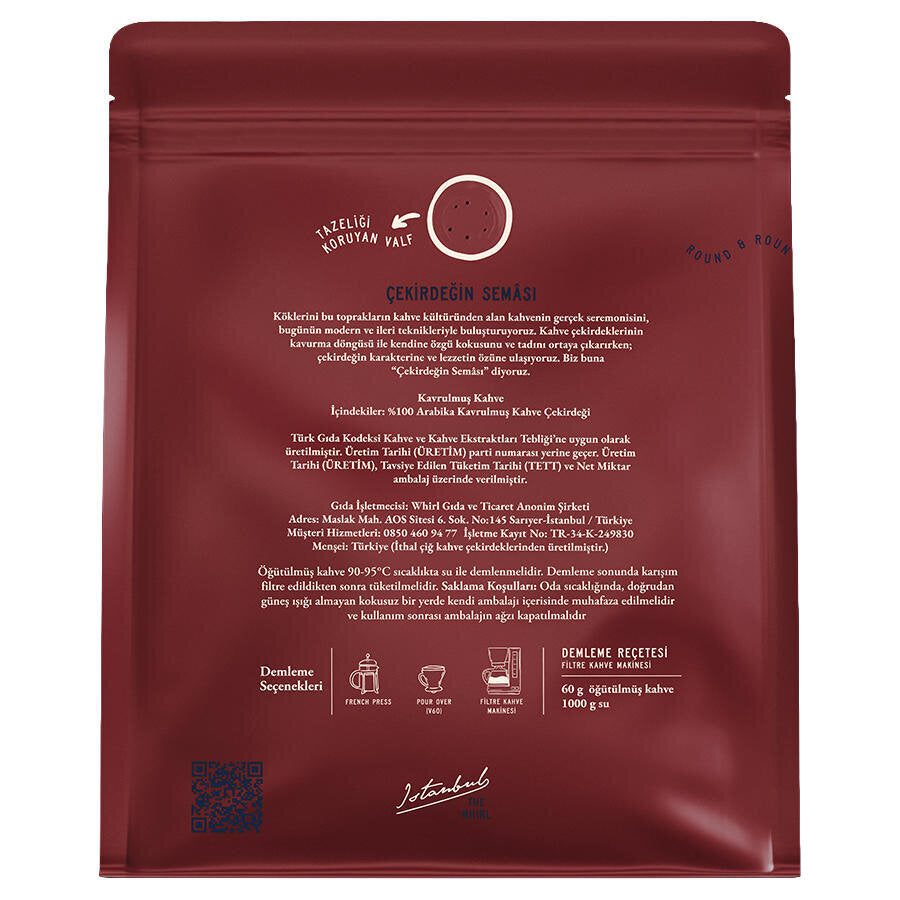 The Whirl Balanced 423°F Öğütülmüş Filtre Kahve 250 g