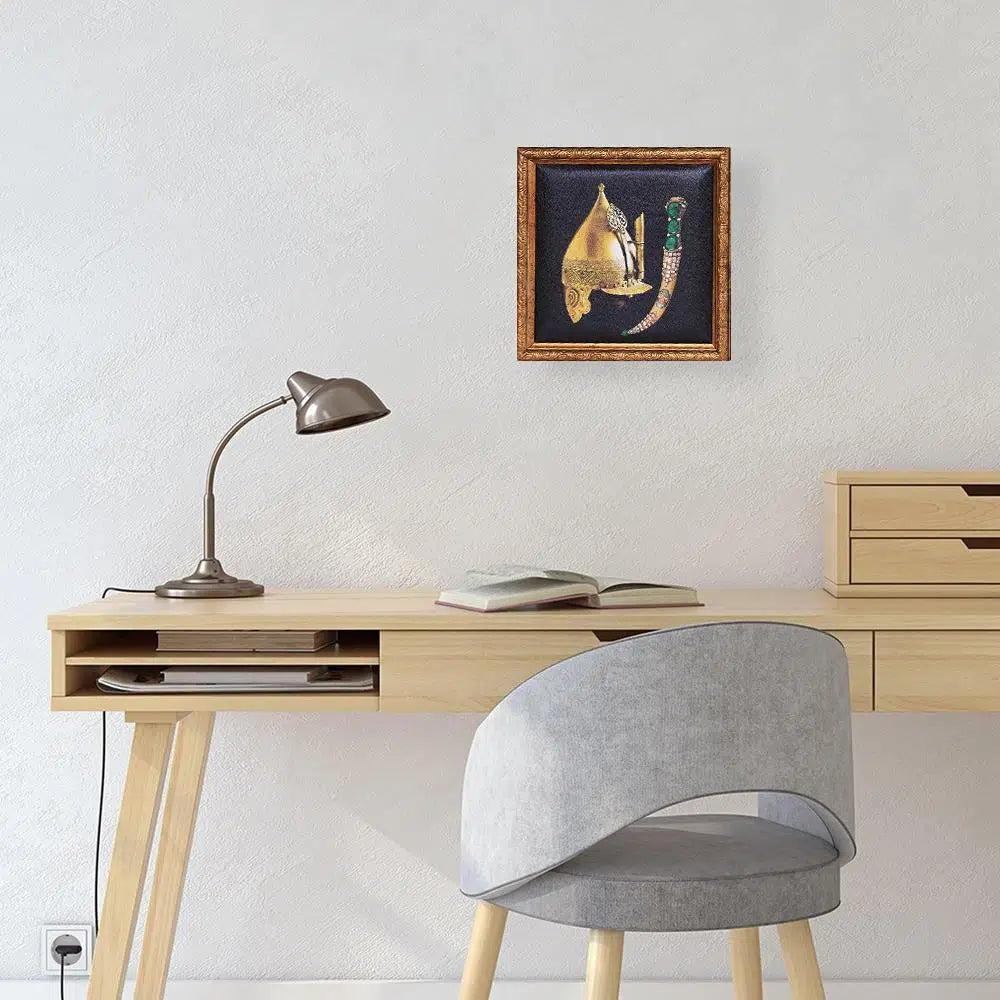 Topkapı Hançer ve Miğfer Tablo Çikolata Kutusu Takımı 25 Bölmeli 25x25 cm