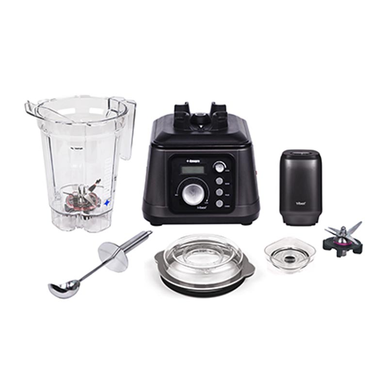 Tribest DPS-2250GY-F Dynapro Commercial Vakumlu Blender, 1.8 L, 1865 W, Siyah