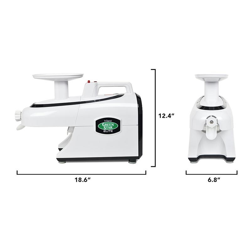 Tribest GSE-5000-F Greenstar Elite Soğuk Sıkım Katı Meyve ve Sebze Sıkacağı, Beyaz