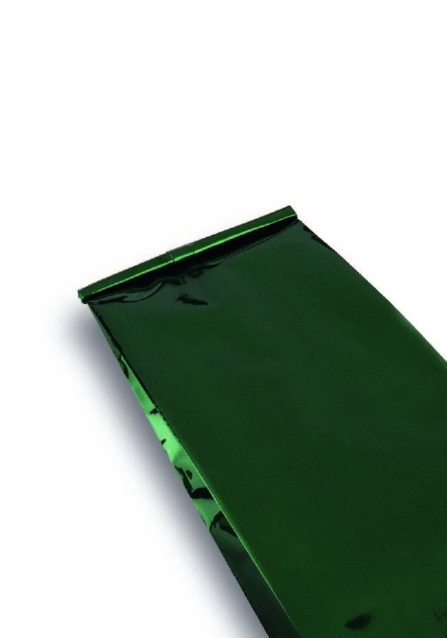 Yeşil Alüminyum Yan Körüklü Torba 12,5X40 Cm 750 Adet