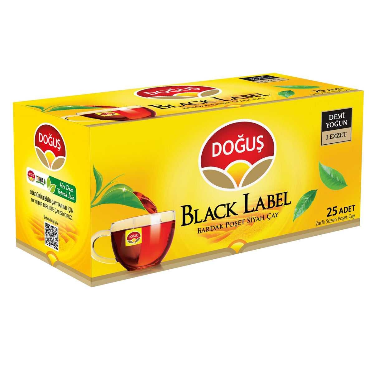 Doğuş Black Label Bardak Poşet, 25 x 2 GR