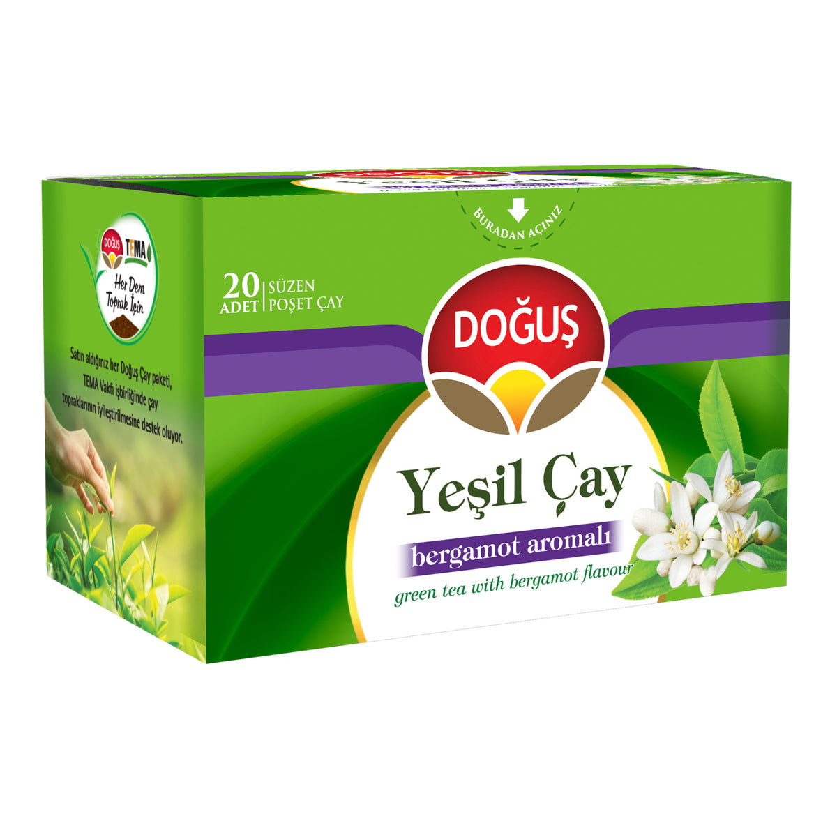 Doğuş Yeşil Çaylar Serisi, Bergamot Aromalı